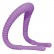 Фиолетовый гибкий фаллоимитатор Intimate Spreader для G-стимуляции от Orion
