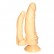 Анально-вагинальный фаллоимитатор с шипами на присоске - 15,5 см. от Сумерки богов